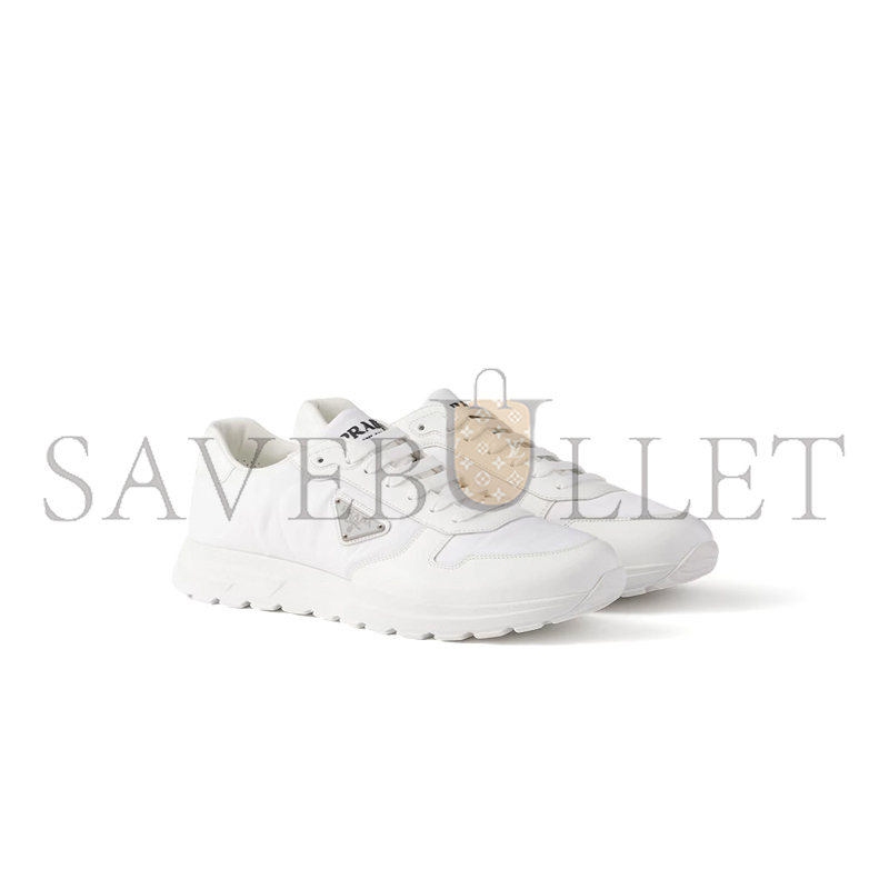 Pra*a prax 01 re-nylon and brushed leather sneakers 2ee443